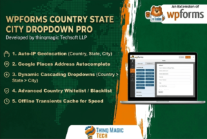 WPForms Country State City Dropdown Pro plugin